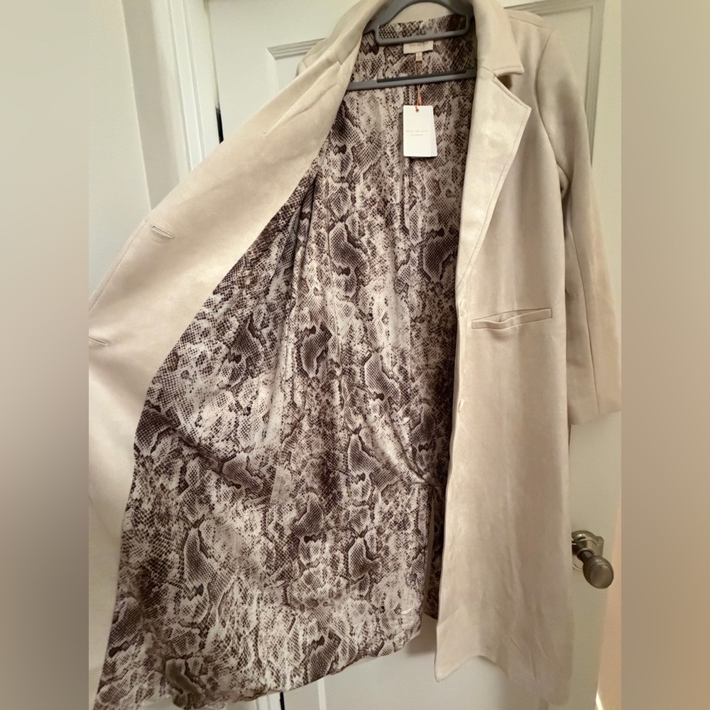 Skies Are Blue Western Fringe Long Coat Jacket - NWT - Picture 5 of 12